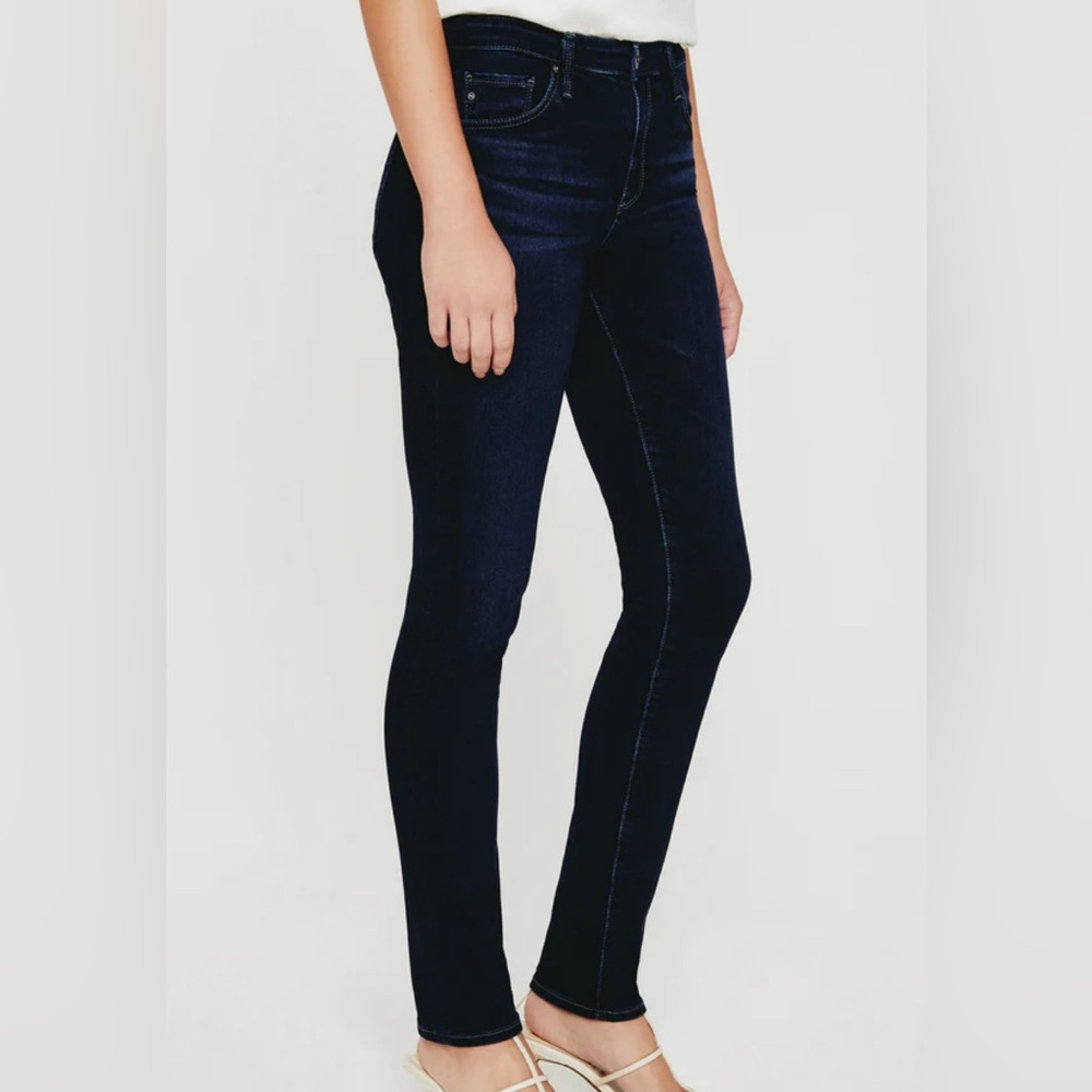 AG Adriano Goldschmied Prima Cigarette Jeans | Plaza (Dark Wash) | Size 28